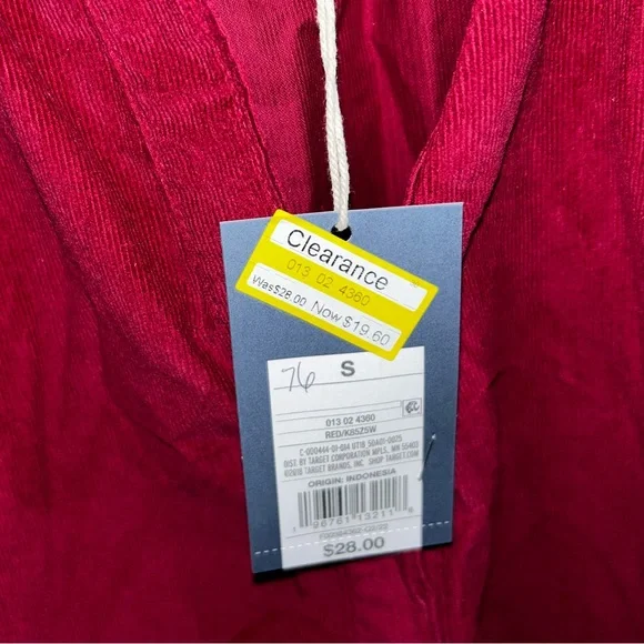 NWT Universal Threads Long Sleeve Corduroy Top - Picture 5 of 6